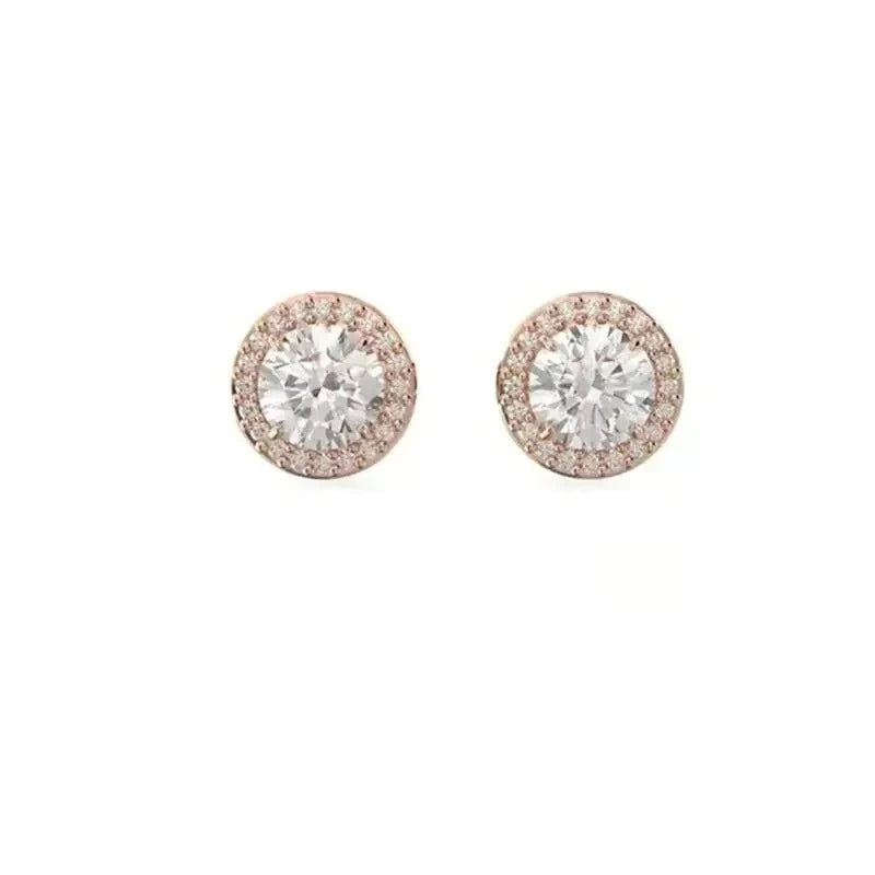 2026 Round Jewelry Set, Unique Earrings,Bracelet,Necklace, For Daily, Party, And Banquet Decor