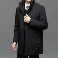 Business Men Thick Winter Big Hood Collar Warm Parka Waterproof Windproof NEW -40 Degrees Top Quality White Duck Down Jacket Men