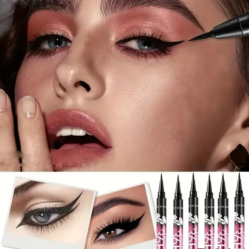 12 PCS Hot Make Up Ultimate Black Liquid Eyeliner Long-lasting Waterproof