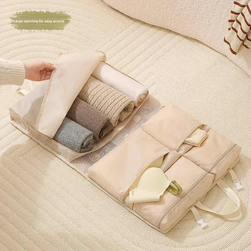 Travel Hanging Storage Bag Portable Foldable Multi Pocket Organizer for Clothes Accessories