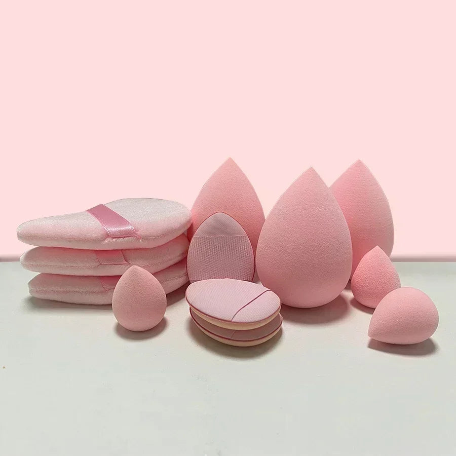 12/14Pcs Makeup Sponge Cosmetic Puff Foundation Sponges Blender Beauty Egg Powder Puffs Make Up Accessories Women Makeup 2049