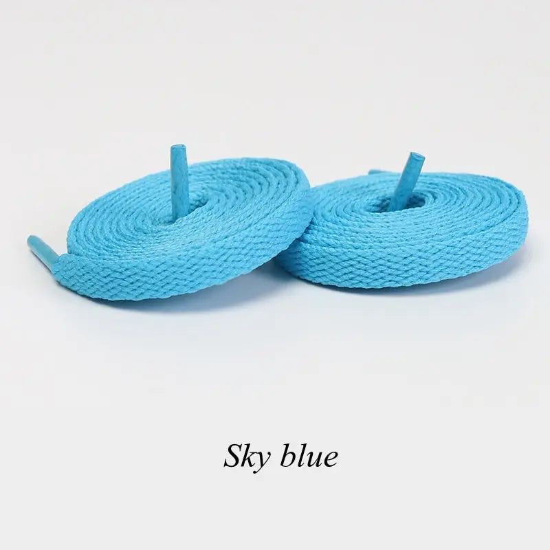 1Pair Flat Shoelaces Classic Quality Rope Laces Solid Casual Sneakers Shoelace Shoe Accessories 100/120/140/160/180CM