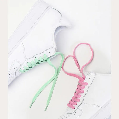 1Pair Flat Shoelaces Classic Quality Rope Laces Solid Casual Sneakers Shoelace Shoe Accessories 100/120/140/160/180CM
