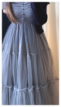 Japanese Style Niche Women Dresses Spring Summer Autumn Girl Sweet Bow Mesh Dress Lolita Cute Fairy Long Suspender Dress