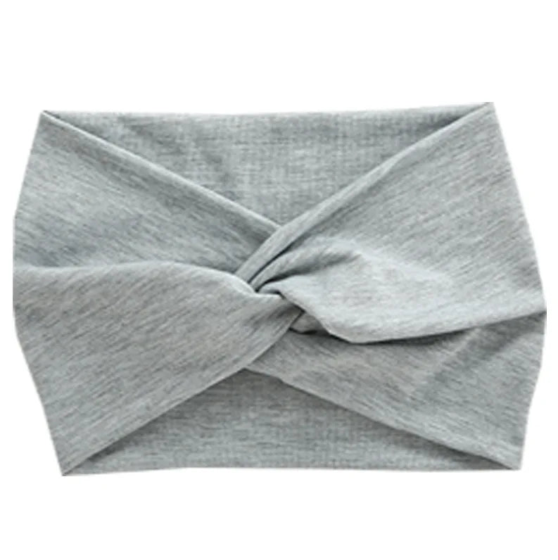 Europe and The United States New Wide Hair Band Women Sports Cross Headband Yoga Elastic Headband Hair Accessories Wholesale