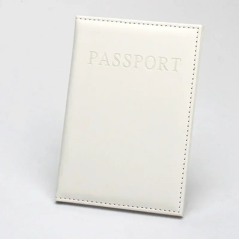 1 PC Fashion New PU Women Passport Holder Case Couple Models Girls Travel Passport Cover Unisex Card Case Man Card Holder Wallet