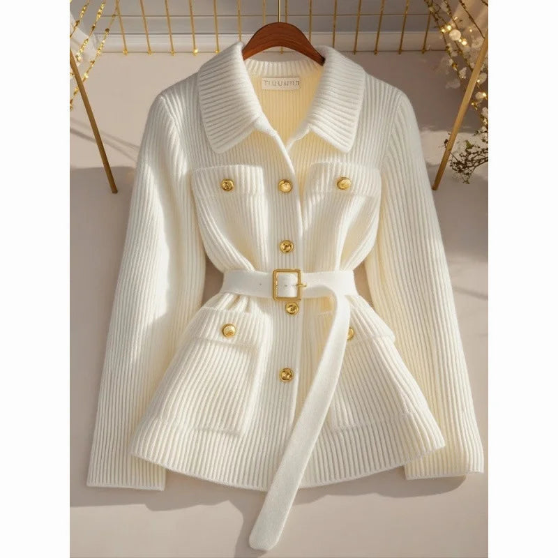 2025 New Fashion Knitted Cardigan Jacket Women Autumn Winter Casual All-Match Knit Sweater Coat Tops Female Cardigans
