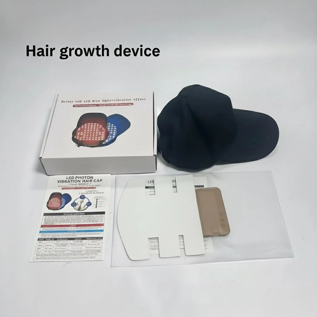 Red Light Therapy for Hair Fast Growth Cap Red&Infrared Light Therapy Device for Hair Loss Treatment with USB Charging Anti-hair