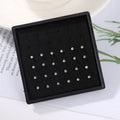 24pcs/box Crystal Nose Ring Studs Fashion Body Women Girl Jewelry Stainless Steel Surgical Steel Nose Piercing Jewelry Set