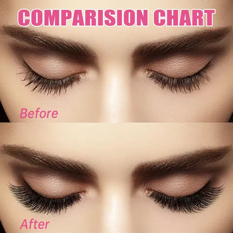 160D Individual Lash Extensions, 10 Rows Natural Faux Mink Cluster Lashes for Makeup, Soft Lightweight Eyelash Extensions