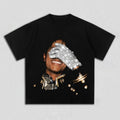 Summer Men's MJ Michael Jackson Printed 100%CottonNeutral O-Neck Short Sleeve Men's and Women's Fashion Hip Hop T-shirt Fan Gift