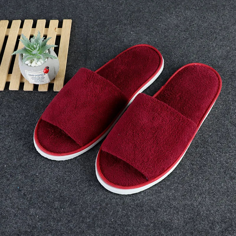 Winter Plush Slippers Faux Fur Home Shoes Open Toe Indoor Slippers Couple Floor Flats Shoes Home Warm Furry Slipper women Slides