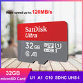SanDisk MicroSD Memory Card 32GB MicroSDHC 64GB 128GB 256GB MicroSDXC C10 U1 V30 U3 TF Cards for Dash Cam Home Video Monitoring