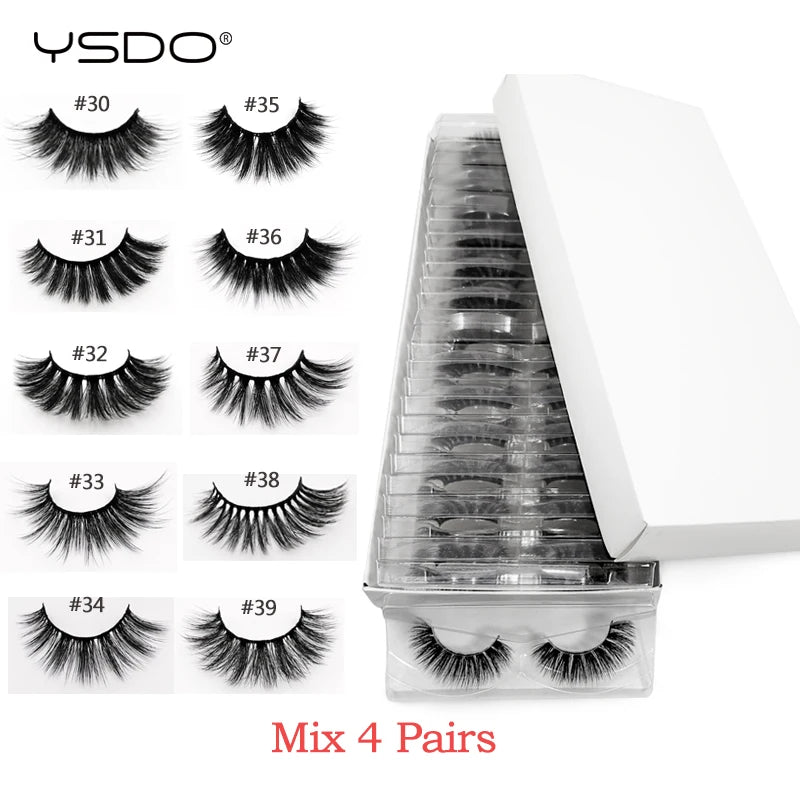 Wholesale mink eyelashes 4/10/20/50/100 pairs 3d mink lashes eyelash extension natural false eyelashes makeup fake lashes bulk