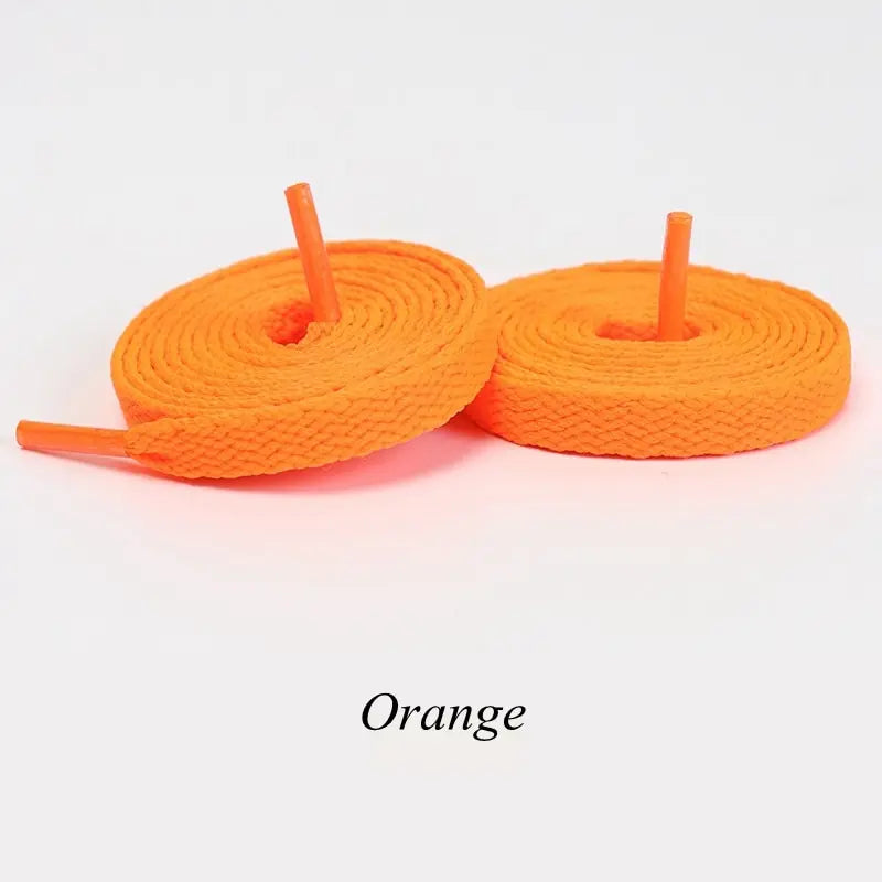 1Pair Flat Shoelaces Classic Quality Rope Laces Solid Casual Sneakers Shoelace Shoe Accessories 100/120/140/160/180CM