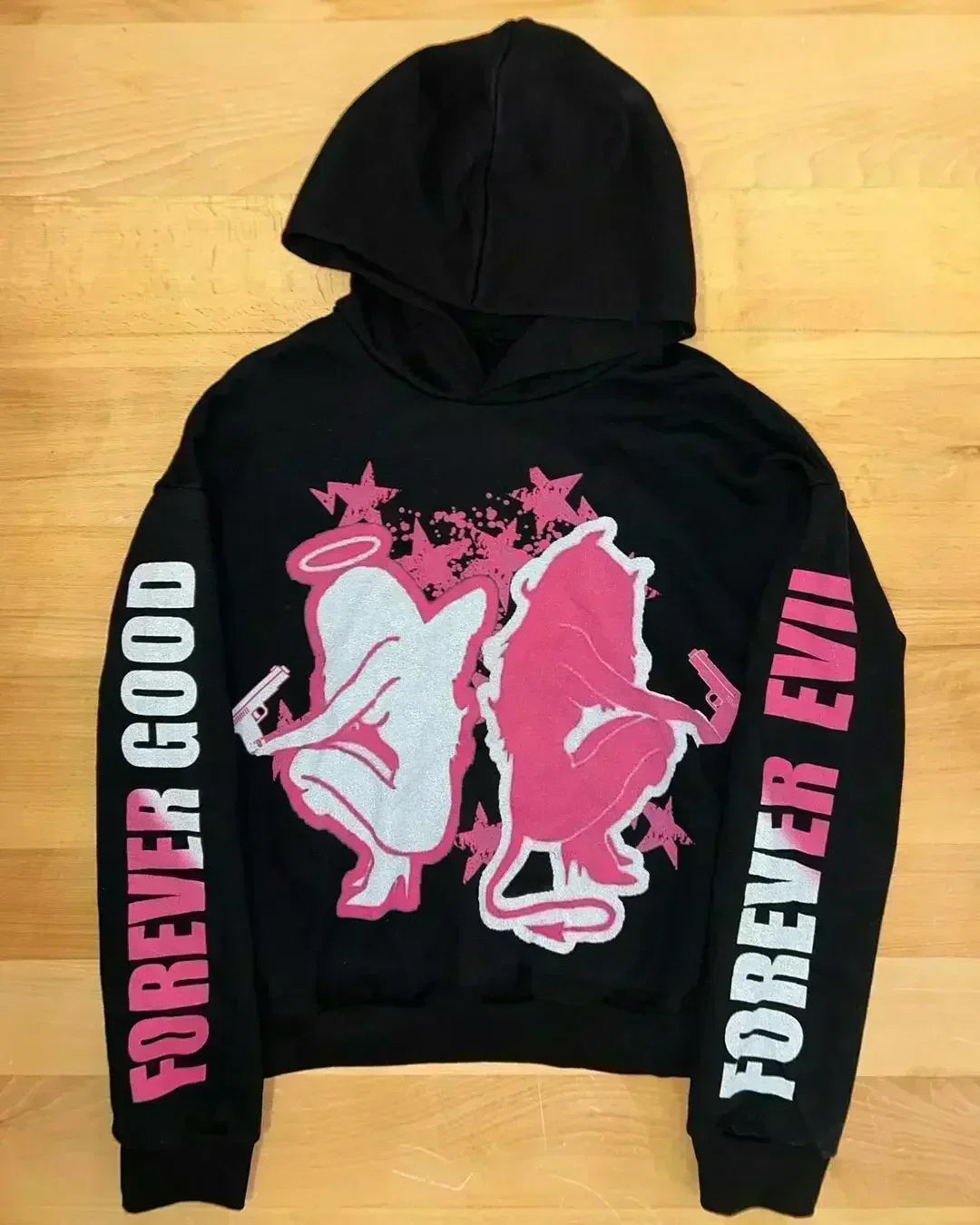 Y2k Droland Miller Scare Hoodies Women Gothic Punk Streetwear Grunge Top Sweatshirt Oversized Harajuku Hip Hop Hoodie Clothes