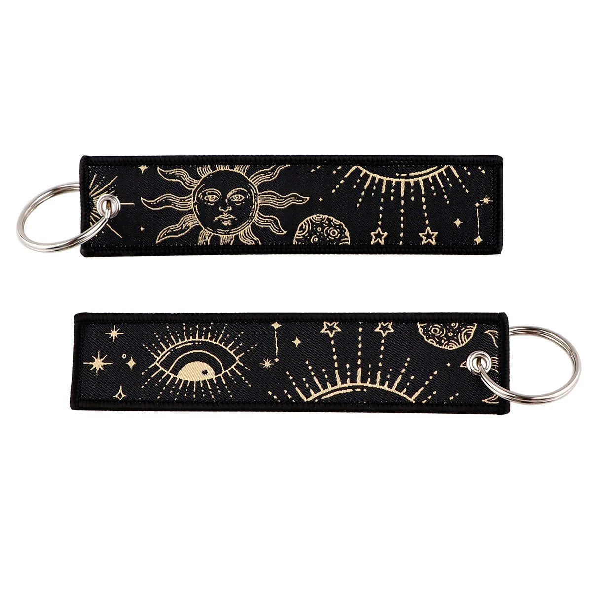 Van Gogh Art Oil Painting Embroidered Key Chain Key Fobs Key Tag For Motorcycles Cars Backpack Chaveiro Keychain Kering Gifts