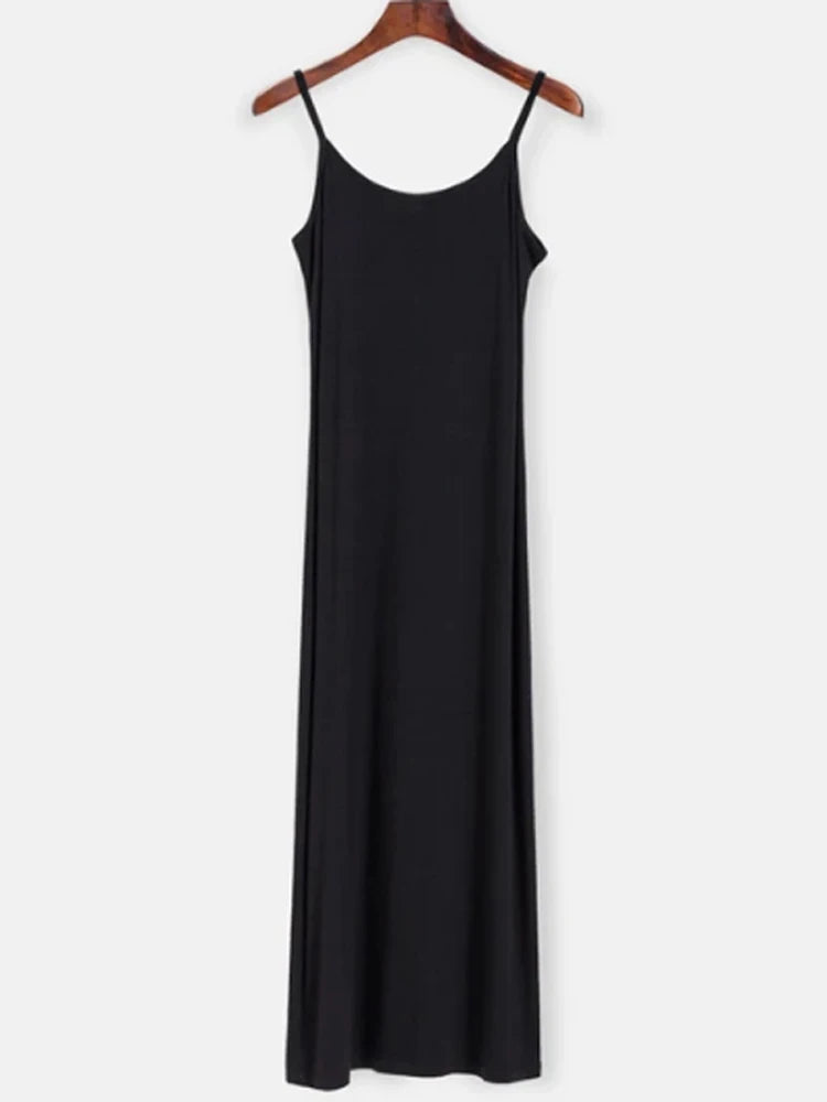 Tossy Knit Vest 2 Piece-Set Maxi Dress For Women Cover up Summer Beach Holiday See-Through Clothes Female Knitwear Long Dress