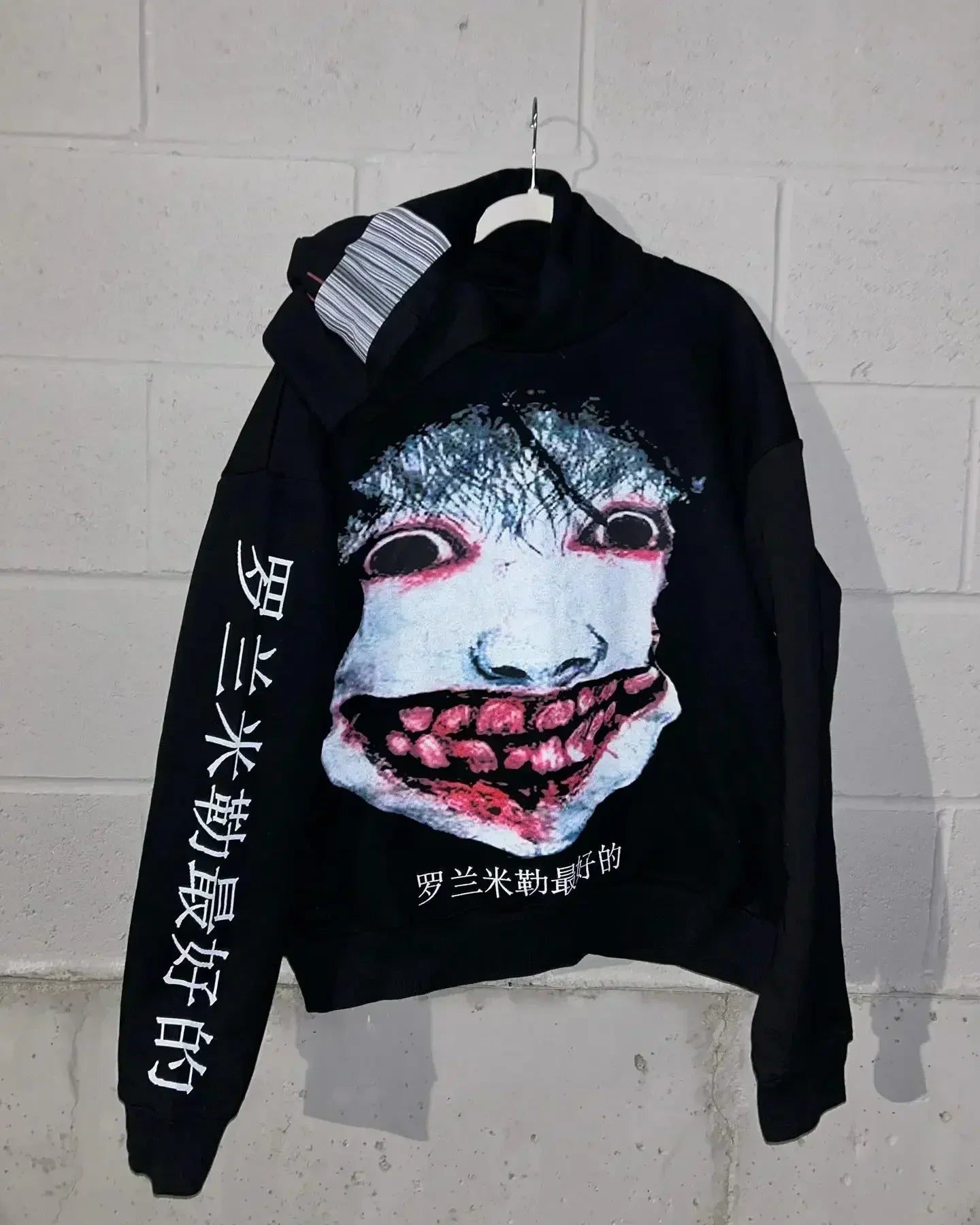 Y2k Droland Miller Scare Hoodies Women Gothic Punk Streetwear Grunge Top Sweatshirt Oversized Harajuku Hip Hop Hoodie Clothes