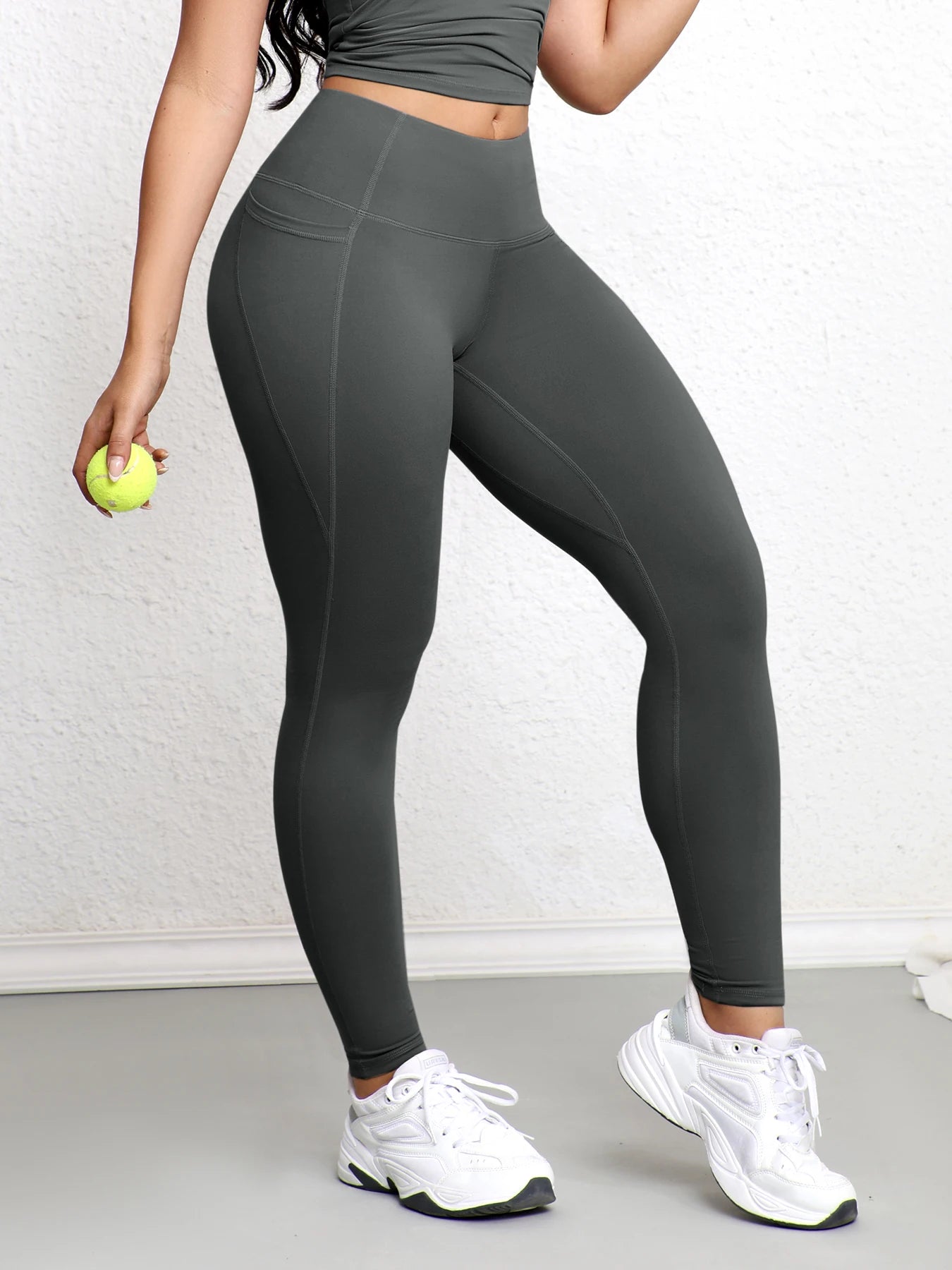 Women Yoga Fitness Leggings With Pocket High Waist Tights Gym Workout Running Stretchy Sexy Butt Liftting Casual Skinny Pants