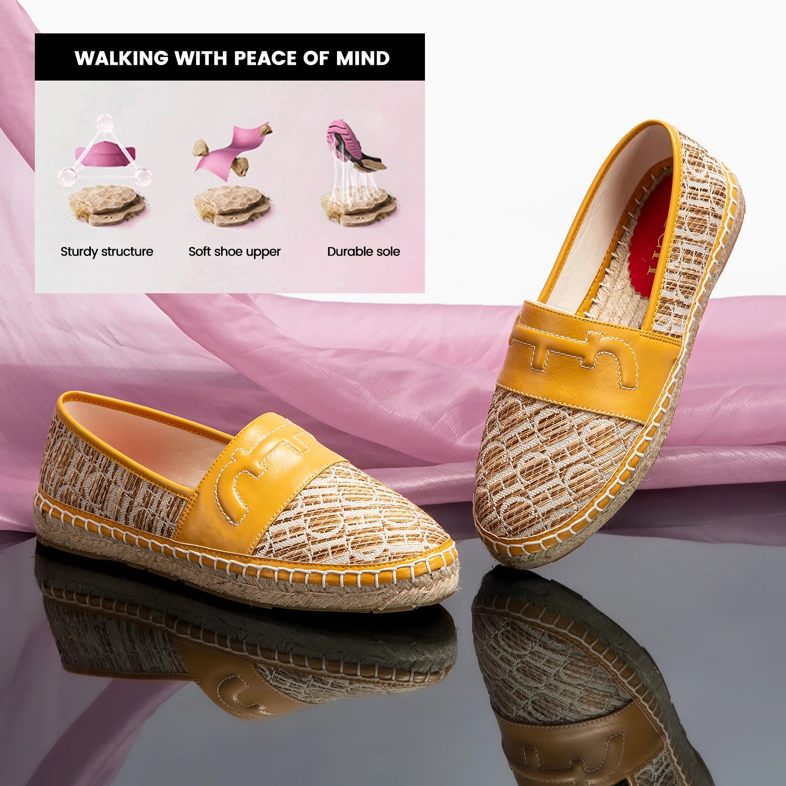 Retro Classic Style New Women's Flat Shoes Letter Print Design Women's Casual Fisherman Shoes Fashionable and Versatile