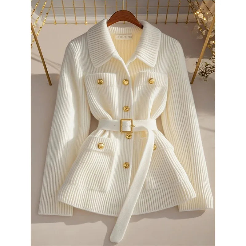 2025 New Fashion Knitted Cardigan Jacket Women Autumn Winter Casual All-Match Knit Sweater Coat Tops Female Cardigans