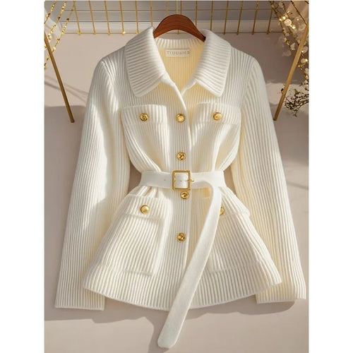 2025 New Fashion Knitted Cardigan Jacket Women Autumn Winter Casual All-Match Knit Sweater Coat Tops Female Cardigans