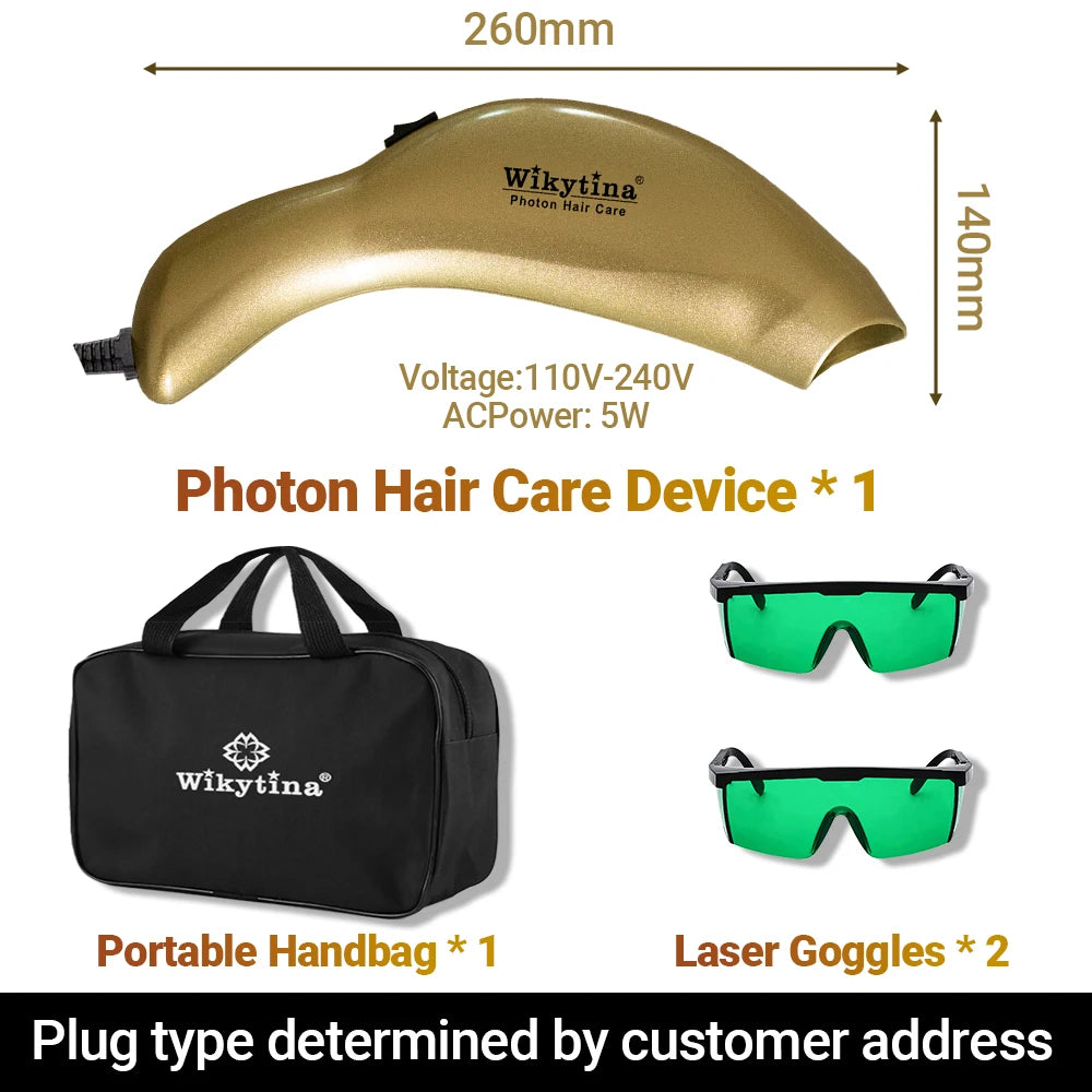 Clinical Grade LLLT Hair Regrowth Device Anti Hair Loss Machine For Scalp Health Thinning Hair Stress Anxiety Management