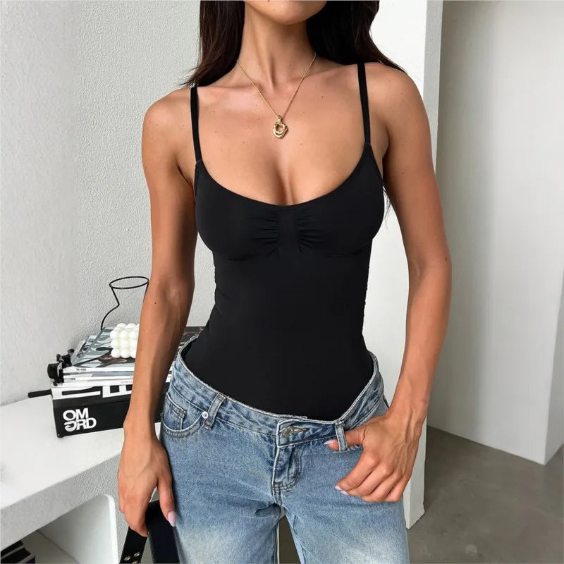 Casual Jumpsuit Jumpsuits For Woman Rompers Playsuits Bodysuits Elegant All-match Simple Style Hot Girl Style Solid Color Slim