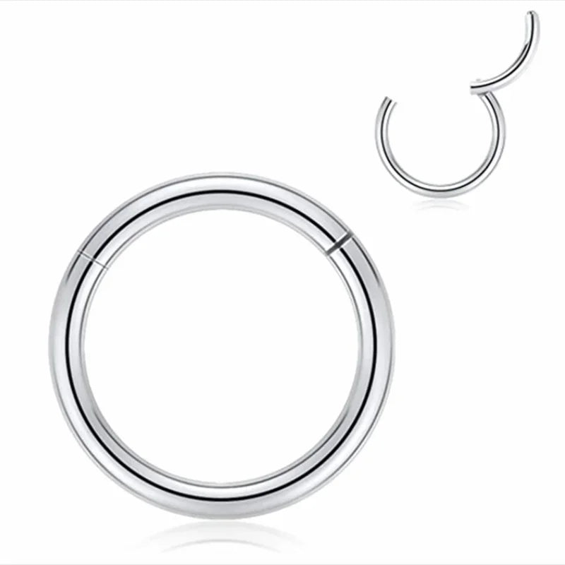Simple Stainless Steel Nose Ring for Women Ear Tragus Cartilage Helix Piercing Lip Nariz Septum Ring Piercing Sexy Body Jewelry