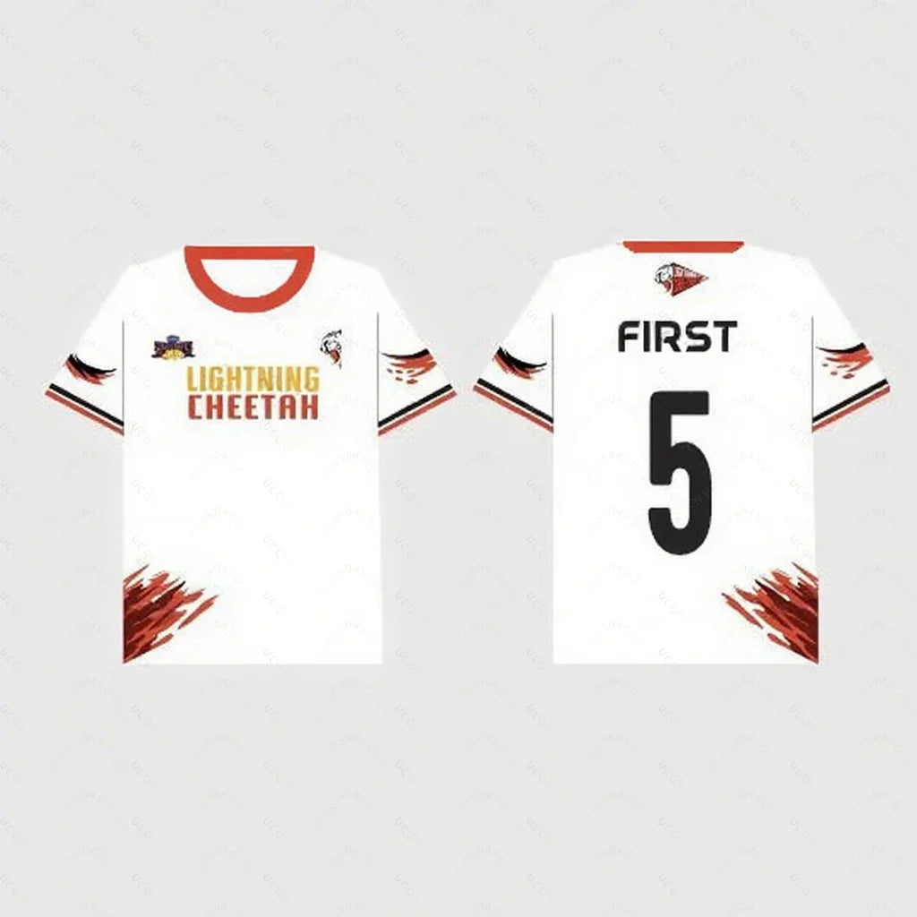 2025 Summer Round Neck Casual Thailand Men And Women Gmm Tv Sports Meeting Jerseys 3d Printed Short-Sleeved Red Team T-Shirts
