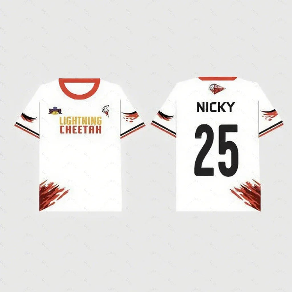 2025 Summer Round Neck Casual Thailand Men And Women Gmm Tv Sports Meeting Jerseys 3d Printed Short-Sleeved Red Team T-Shirts