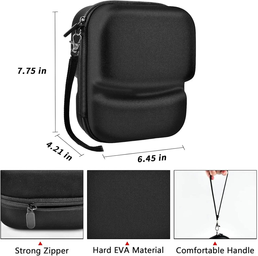 Hard EVA Storage Case for Shooting Earmuffs, Portable Protective Carrying Bag for Noise Canceling Headphones & Safety Glasses