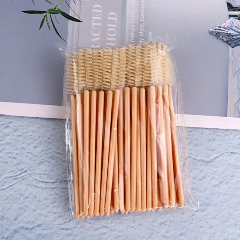 50Pcs Eyelash Brushes Makeup Brushes Disposable Mascara Wands Applicator Spoolers Eye Lashes Cosmetic Brush Lash Extension Tool