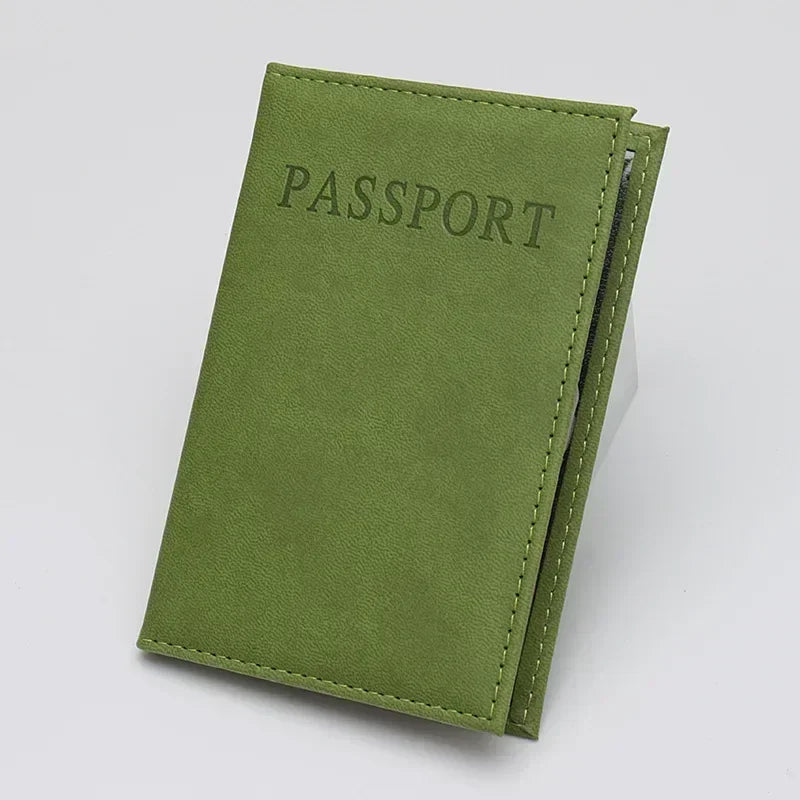 1 PC Fashion New PU Women Passport Holder Case Couple Models Girls Travel Passport Cover Unisex Card Case Man Card Holder Wallet