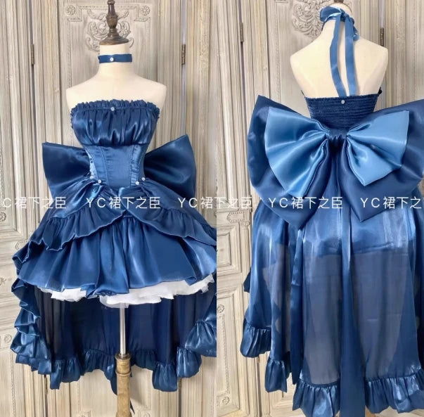 French Style Ladies Fairy Pink Strapless Dress 2025 Spring Summer Lolita Big Bow Princess Puff Short Party Evening Dresses
