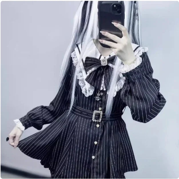 Japanese Style Mine Mass-Produced Girls JK Shorts Set New Autumn Sweet Women Short Sleeve Lace Bow Shirt and Shorts Outfits