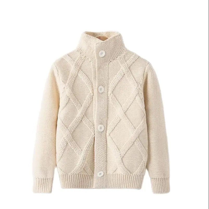 New Baby Boys Sweater Autumn Toddler Boys Knitwear Long-Sleeve Cotton Cardigans Kids Sweater Coat Fashion Children Clothes2-10Y