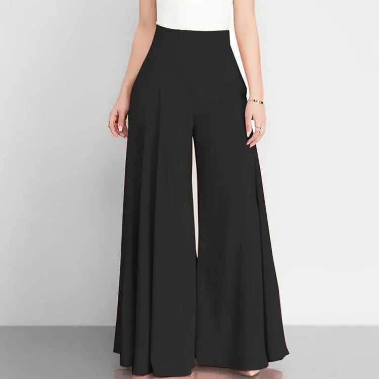 Fashion High Waist Wide Leg Pants for Women Elegant Casual Office Solid Loose Long Pant New Spring Autumn Womens Clothing