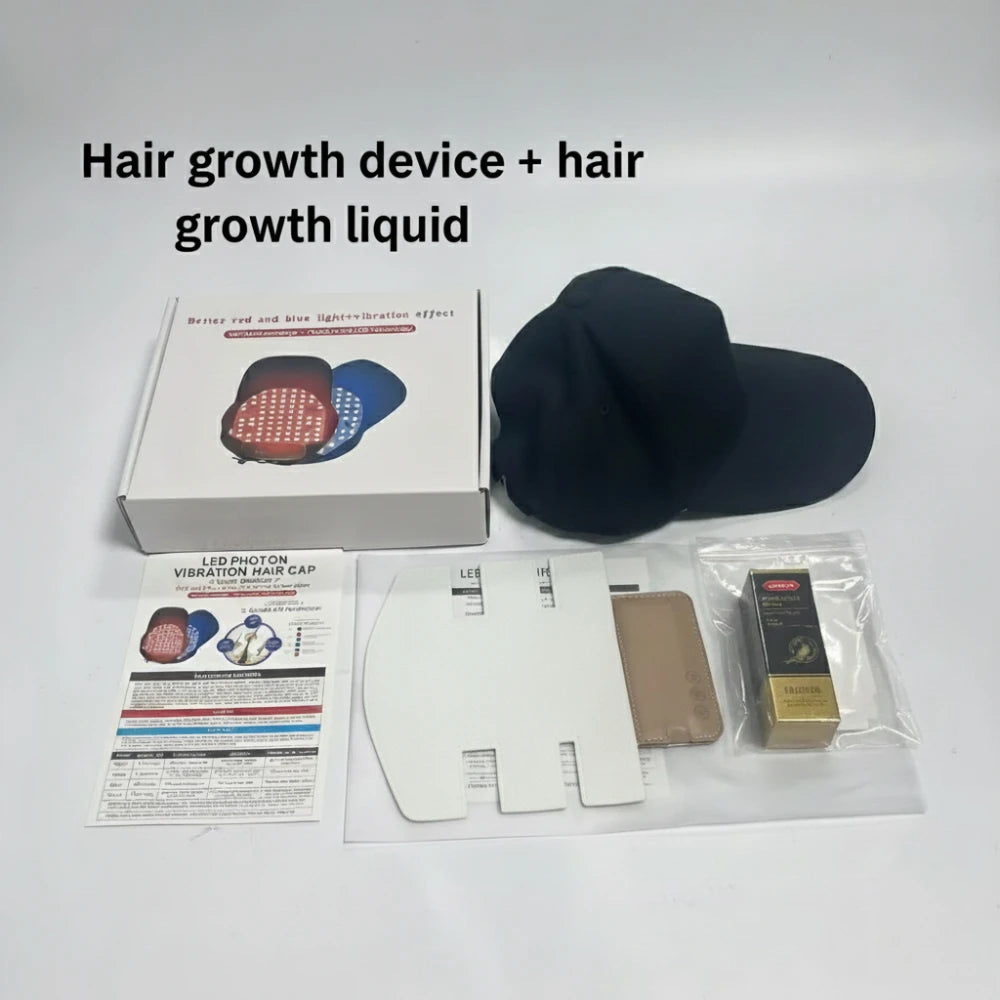 Red Light Therapy for Hair Fast Growth Cap Red&Infrared Light Therapy Device for Hair Loss Treatment with USB Charging Anti-hair