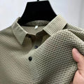 2023 M-4XL Summer New Men's Short Sleeve T-shirt Cool and Breathable POLO Shirt Business Casual Sweat-absorbing Top