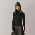 Semir Sweater Women Comfortable Slim Wool Sweater 2024 New Winter Semi-High Neck Base Layer Shirt Slimming