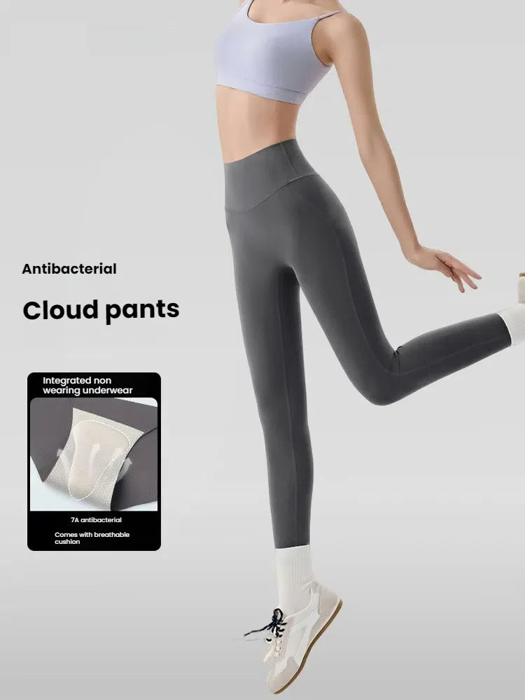Yoga Leggings for Women to Wear Without Panties Seamless Sports Tights Woman Clothing High-waisted Composite waist Fitness Pants