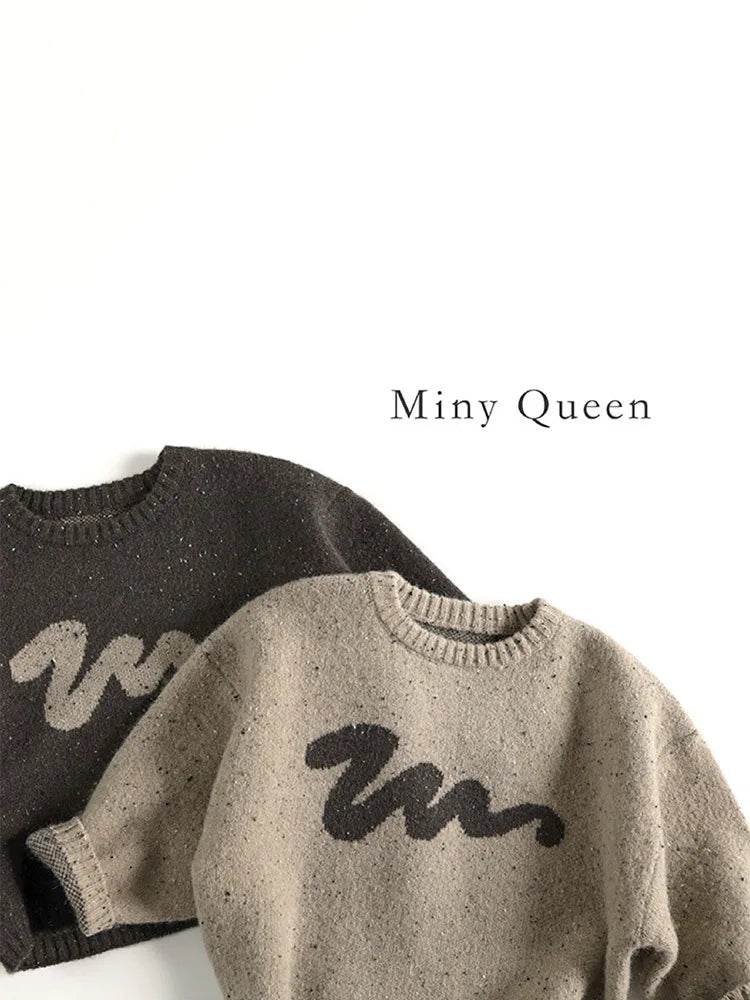 Winter New Children Casual Sweater Fashion Kids Girls Colorful Point Alpaca Wool Sweater Baby Boys Knitted Pullover Tops