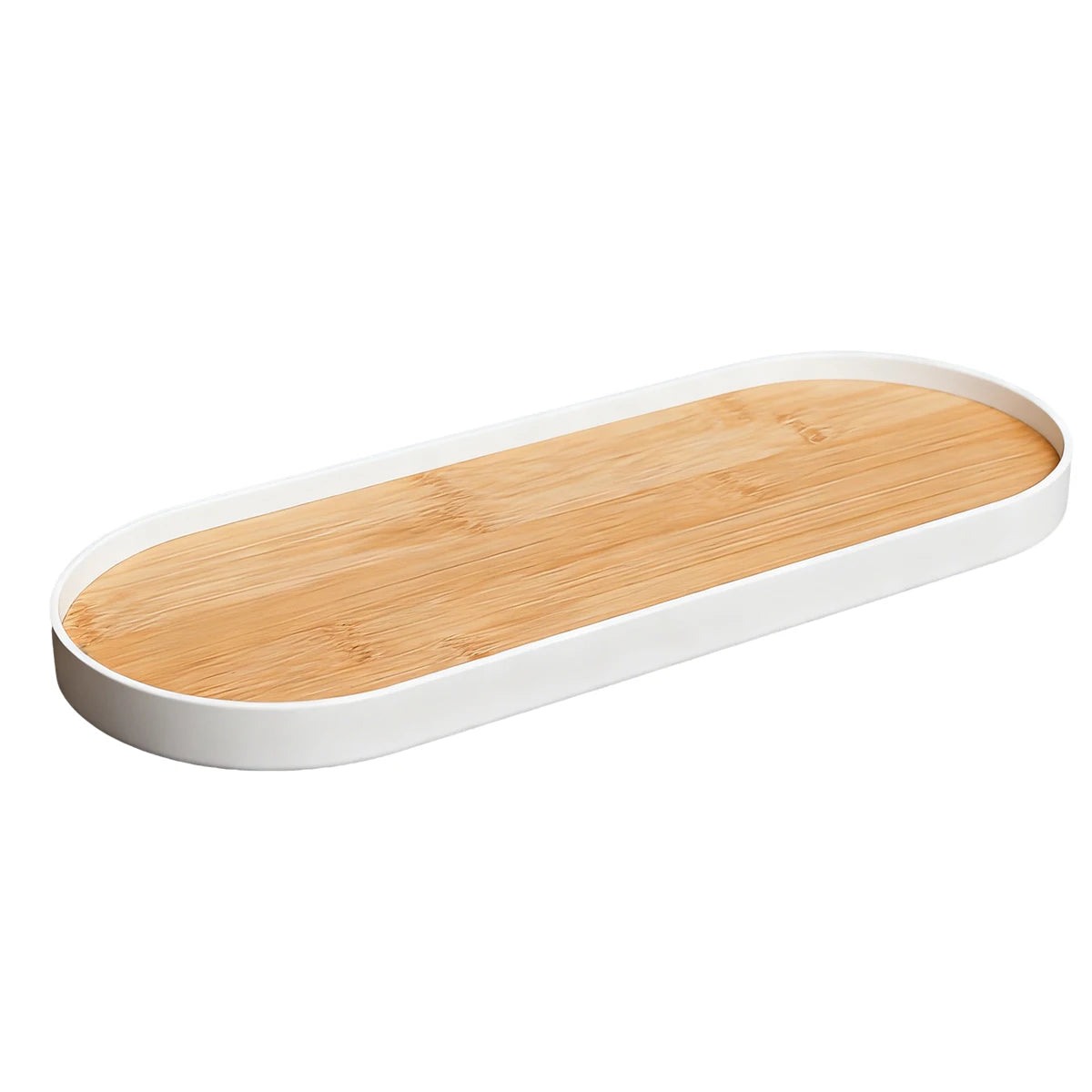 Oval-Shaped Bathroom Tray for Counter, Soap Bottles/Perfume/Jewelry/Candle Storage Tray, Decorative Kitchen Sink Organization,