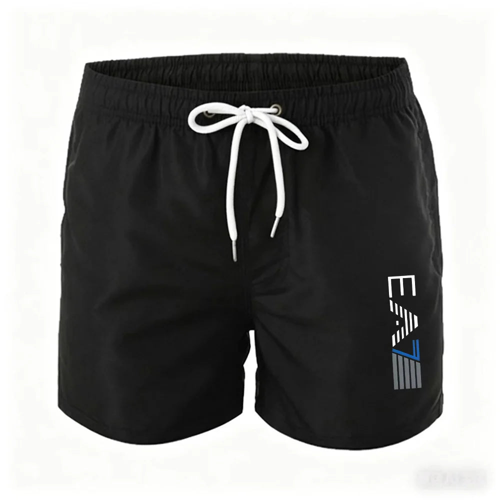 Men's Swim Trunks Beach Shorts Drawstring with Mesh Lining Elastic Waist Plain Breathable Soft Casual Daily Streetwear
