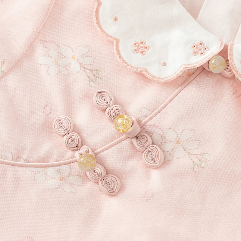 Dave Bella Princess Floral Dress for Girls Baby Children 2025 New Autumn Sweet Gentle Fashion Casual Party Outdoor DB3241829