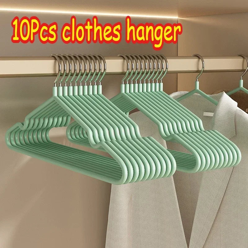 Non-Slip Coated Metal Suit Coat Hangers Heavy Duty Clothes Hangers Metal Shirt Jacket Hanger with Round Notches for Dress