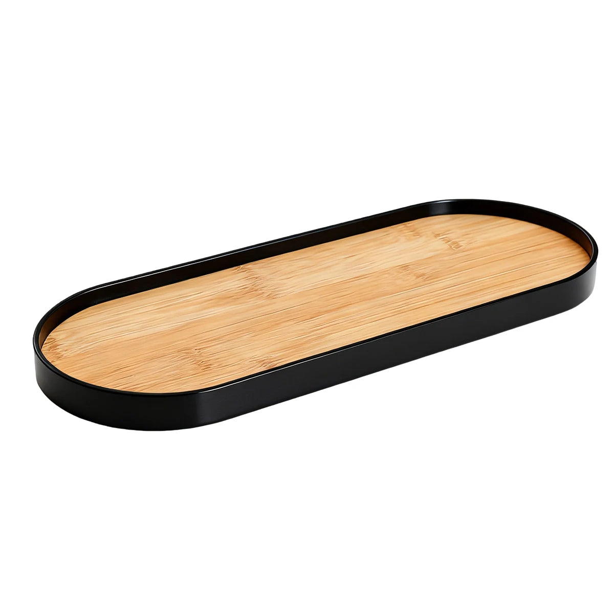 Oval-Shaped Bathroom Tray for Counter, Soap Bottles/Perfume/Jewelry/Candle Storage Tray, Decorative Kitchen Sink Organization,