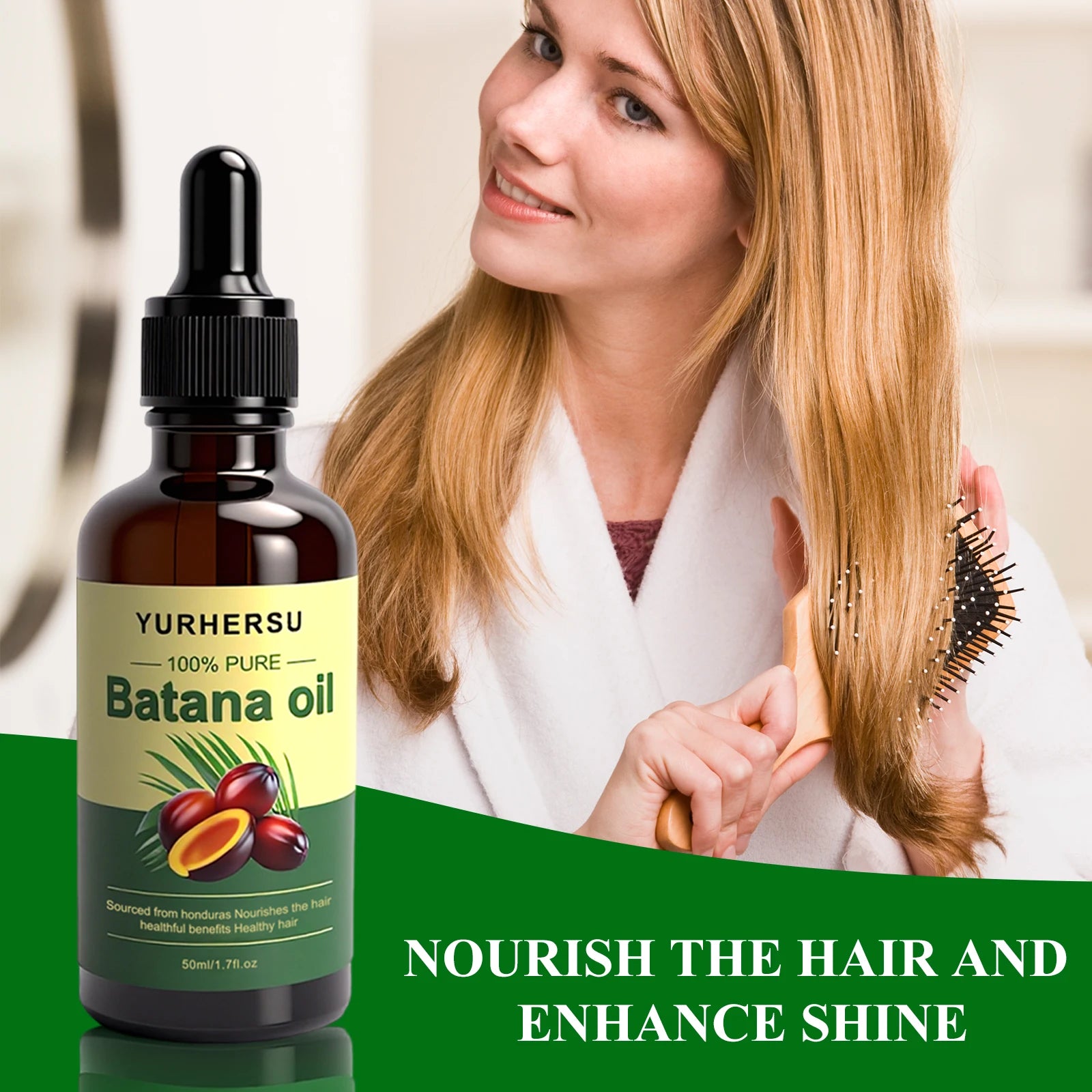 Batana Oil for Hair Growth: Dr Sebi Organic Raw Batana Oil from Honduras - 100% Pure & Natural - For Thicker & Stronger Hair